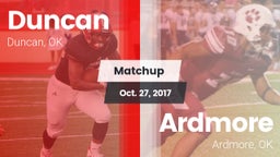 Matchup: Duncan  vs. Ardmore  2017