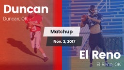 Matchup: Duncan  vs. El Reno  2017