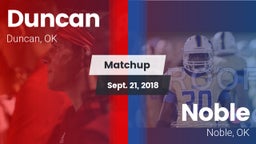 Matchup: Duncan  vs. Noble  2018