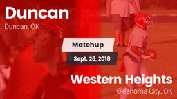 Matchup: Duncan  vs. Western Heights  2018