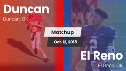 Matchup: Duncan  vs. El Reno  2018