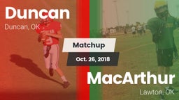 Matchup: Duncan  vs. MacArthur  2018