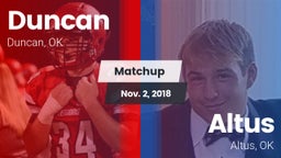 Matchup: Duncan  vs. Altus  2018
