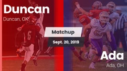 Matchup: Duncan  vs. Ada  2019