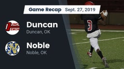 Recap: Duncan  vs. Noble  2019