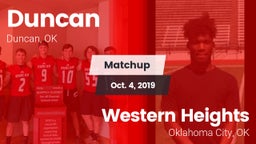 Matchup: Duncan  vs. Western Heights  2019