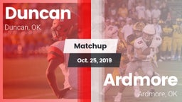 Matchup: Duncan  vs. Ardmore  2019