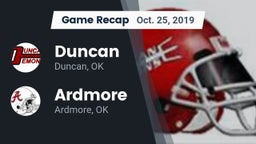Recap: Duncan  vs. Ardmore  2019