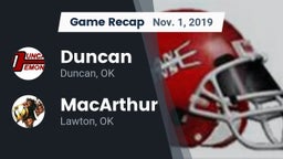 Recap: Duncan  vs. MacArthur  2019