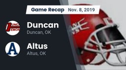 Recap: Duncan  vs. Altus  2019