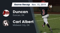 Recap: Duncan  vs. Carl Albert   2019