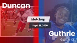 Matchup: Duncan  vs. Guthrie  2020