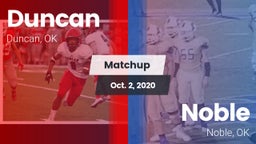Matchup: Duncan  vs. Noble  2020