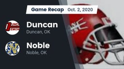 Recap: Duncan  vs. Noble  2020