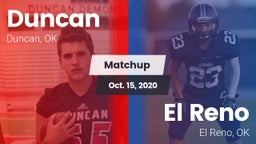 Matchup: Duncan  vs. El Reno  2020