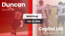 Matchup: Duncan  vs. Capitol Hill  2020