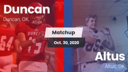 Matchup: Duncan  vs. Altus  2020