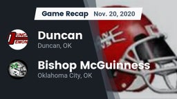 Recap: Duncan  vs. Bishop McGuinness  2020