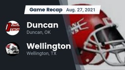 Recap: Duncan  vs. Wellington  2021