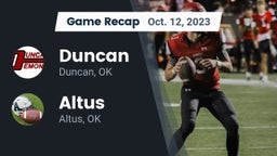 Recap: Duncan  vs. Altus  2023