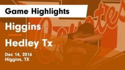 Higgins  vs Hedley Tx Game Highlights - Dec 14, 2016