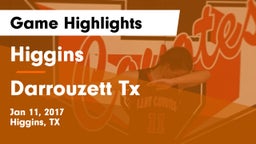 Higgins  vs Darrouzett Tx Game Highlights - Jan 11, 2017