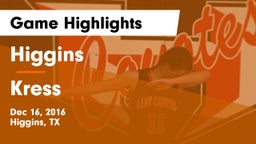 Higgins  vs Kress  Game Highlights - Dec 16, 2016