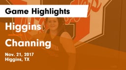 Higgins  vs Channing Game Highlights - Nov. 21, 2017