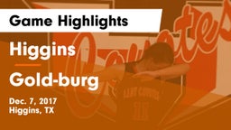 Higgins  vs Gold-burg Game Highlights - Dec. 7, 2017