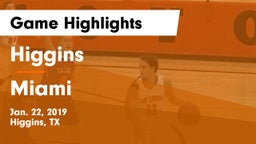 Higgins  vs Miami  Game Highlights - Jan. 22, 2019