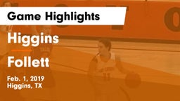Higgins  vs Follett  Game Highlights - Feb. 1, 2019