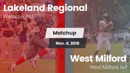 Matchup: Lakeland Regional vs. West Milford  2016