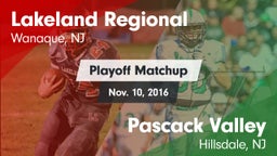Matchup: Lakeland Regional vs. Pascack Valley  2016