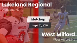 Matchup: Lakeland Regional vs. West Milford  2018