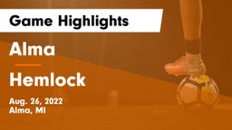 Alma  vs Hemlock  Game Highlights - Aug. 26, 2022