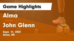 Alma  vs John Glenn Game Highlights - Sept. 12, 2022