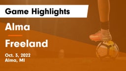 Alma  vs Freeland Game Highlights - Oct. 3, 2022