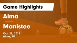 Alma  vs Manistee Game Highlights - Oct. 25, 2022