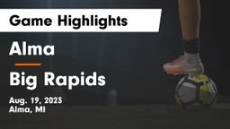 Alma  vs Big Rapids  Game Highlights - Aug. 19, 2023