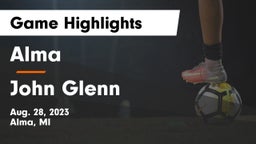 Alma  vs John Glenn  Game Highlights - Aug. 28, 2023