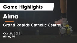 Alma  vs Grand Rapids Catholic Central  Game Highlights - Oct. 24, 2023