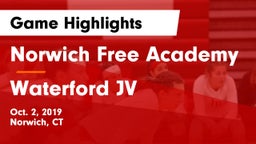 Norwich Free Academy vs Waterford JV Game Highlights - Oct. 2, 2019