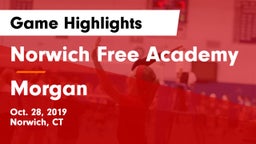 Norwich Free Academy vs Morgan Game Highlights - Oct. 28, 2019