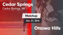 Matchup: Cedar Springs High vs. Ottawa Hills  2016