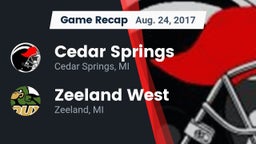 Recap: Cedar Springs  vs. Zeeland West  2017