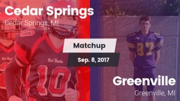 Matchup: Cedar Springs High vs. Greenville  2017