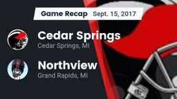 Recap: Cedar Springs  vs. Northview  2017