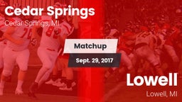 Matchup: Cedar Springs High vs. Lowell  2017