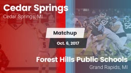 Matchup: Cedar Springs High vs. Forest Hills Public Schools 2017
