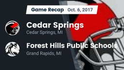 Recap: Cedar Springs  vs. Forest Hills Public Schools 2017